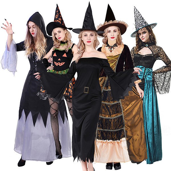 ハロウィン 仮装 5タイプ 吸血鬼 魔女 ヨーロッパプリンセス バンパイア レディース